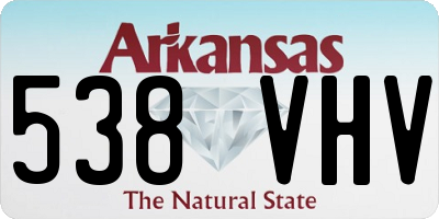 AR license plate 538VHV