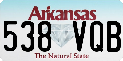 AR license plate 538VQB