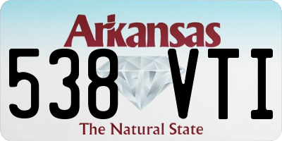 AR license plate 538VTI