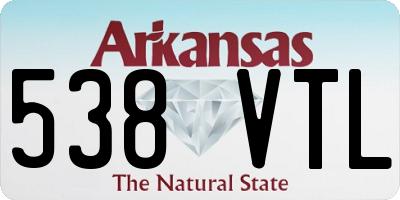 AR license plate 538VTL