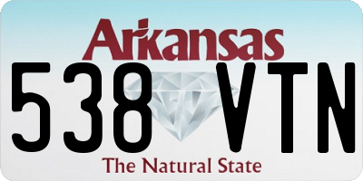 AR license plate 538VTN