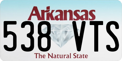 AR license plate 538VTS
