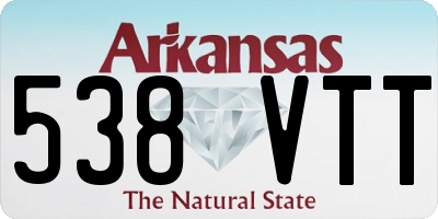 AR license plate 538VTT