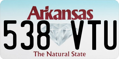 AR license plate 538VTU