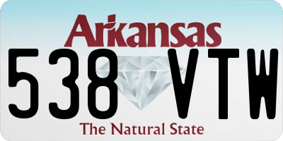 AR license plate 538VTW