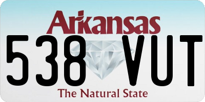 AR license plate 538VUT