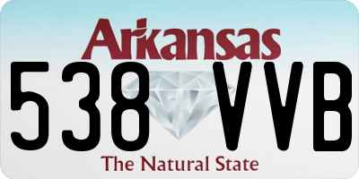 AR license plate 538VVB