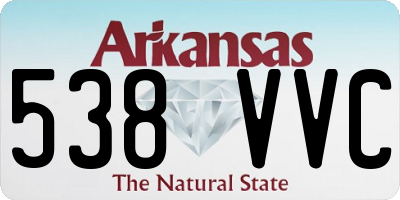 AR license plate 538VVC