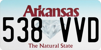 AR license plate 538VVD