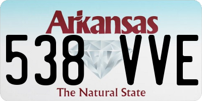 AR license plate 538VVE