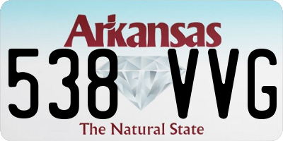 AR license plate 538VVG