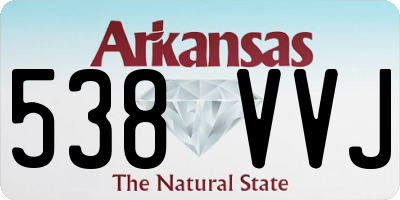 AR license plate 538VVJ