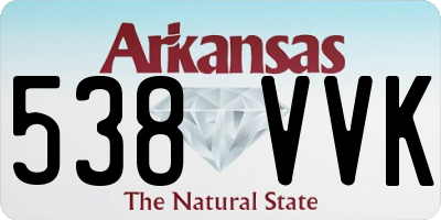 AR license plate 538VVK