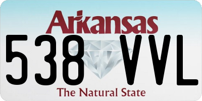 AR license plate 538VVL