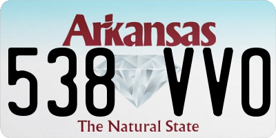 AR license plate 538VVO
