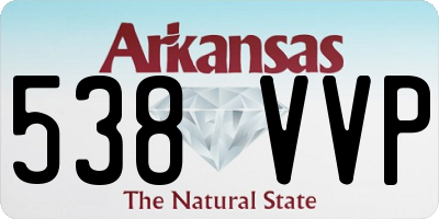 AR license plate 538VVP