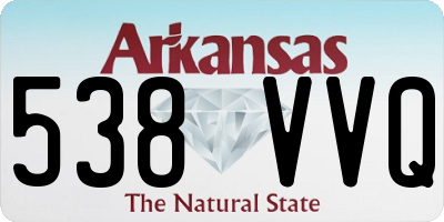 AR license plate 538VVQ