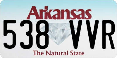 AR license plate 538VVR