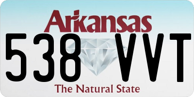 AR license plate 538VVT
