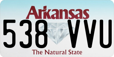 AR license plate 538VVU