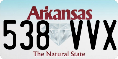 AR license plate 538VVX