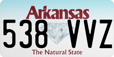 AR license plate 538VVZ