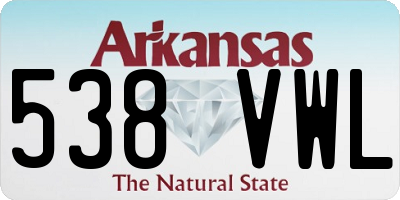 AR license plate 538VWL