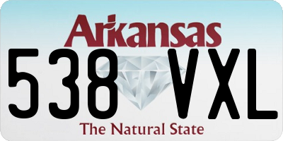 AR license plate 538VXL