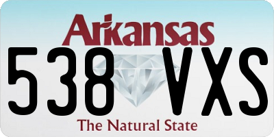 AR license plate 538VXS