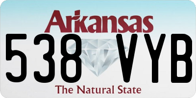 AR license plate 538VYB
