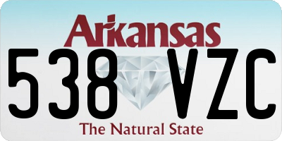 AR license plate 538VZC