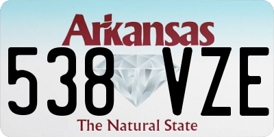 AR license plate 538VZE