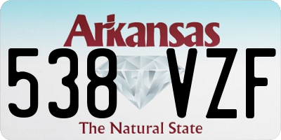 AR license plate 538VZF