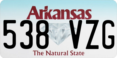 AR license plate 538VZG