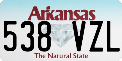 AR license plate 538VZL