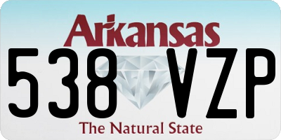 AR license plate 538VZP