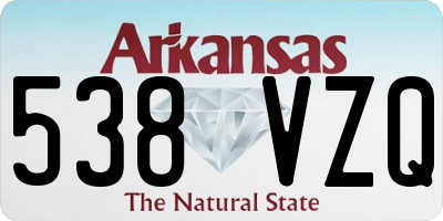 AR license plate 538VZQ
