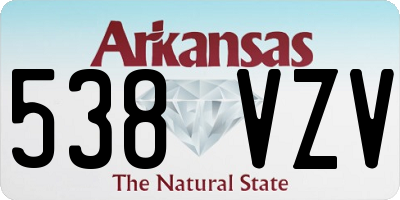 AR license plate 538VZV