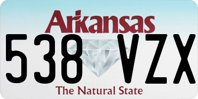 AR license plate 538VZX