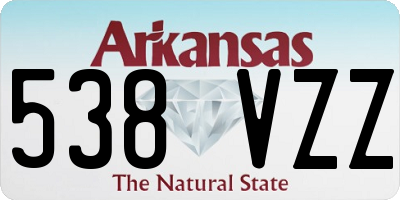 AR license plate 538VZZ