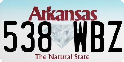 AR license plate 538WBZ