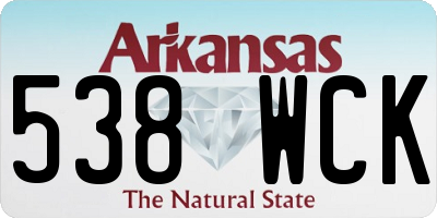 AR license plate 538WCK