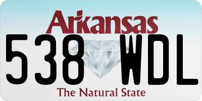 AR license plate 538WDL