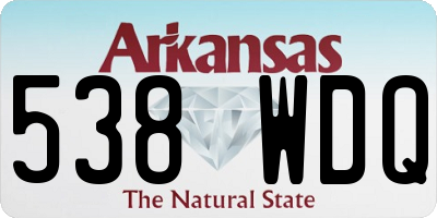 AR license plate 538WDQ