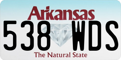 AR license plate 538WDS