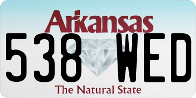 AR license plate 538WED