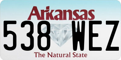 AR license plate 538WEZ