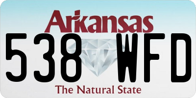 AR license plate 538WFD