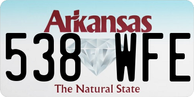 AR license plate 538WFE