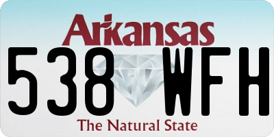 AR license plate 538WFH
